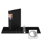 QuickFit Heavy-Duty Commercial Binder, 3-Ring D-Ring Binder, Black, 1.5 Inch