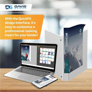 QuickFit View Binder, 3-Ring Binder, Angle D Ring, 1.5 Inch, White