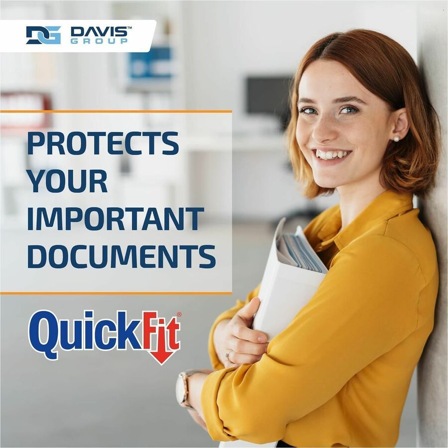 QuickFit View Binder, 3-Ring Binder, Angle D Ring, 1.5 Inch, Black