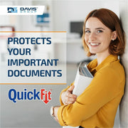 QuickFit Clear-View Binder, 3-Ring Binder, Round Ring, 1.5 Inch, White
