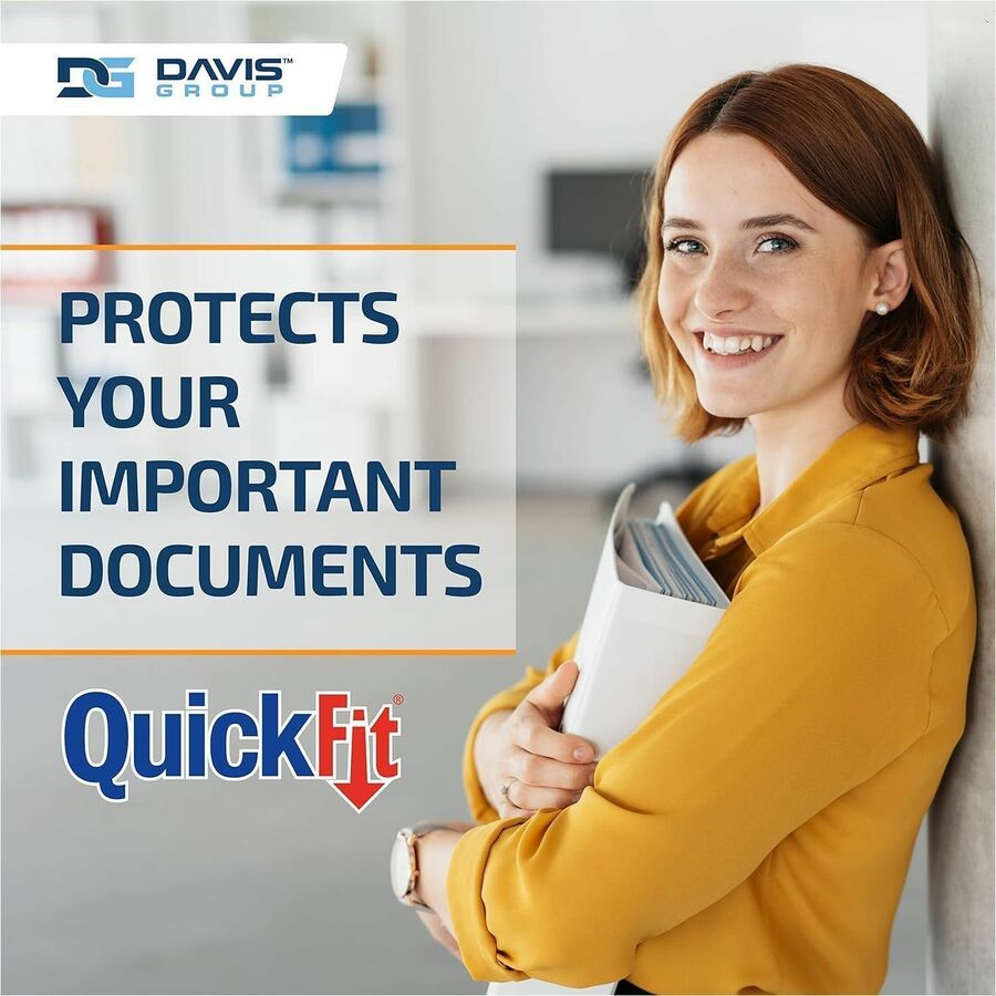 QuickFit View Binder, 3-Ring Binder, Angle D Ring, 5/8 Inch, White