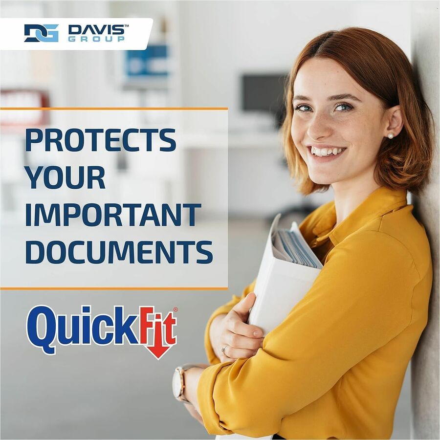 QuickFit View Binder, 3-Ring Binder, Angle D Ring, 5/8 Inch, Black