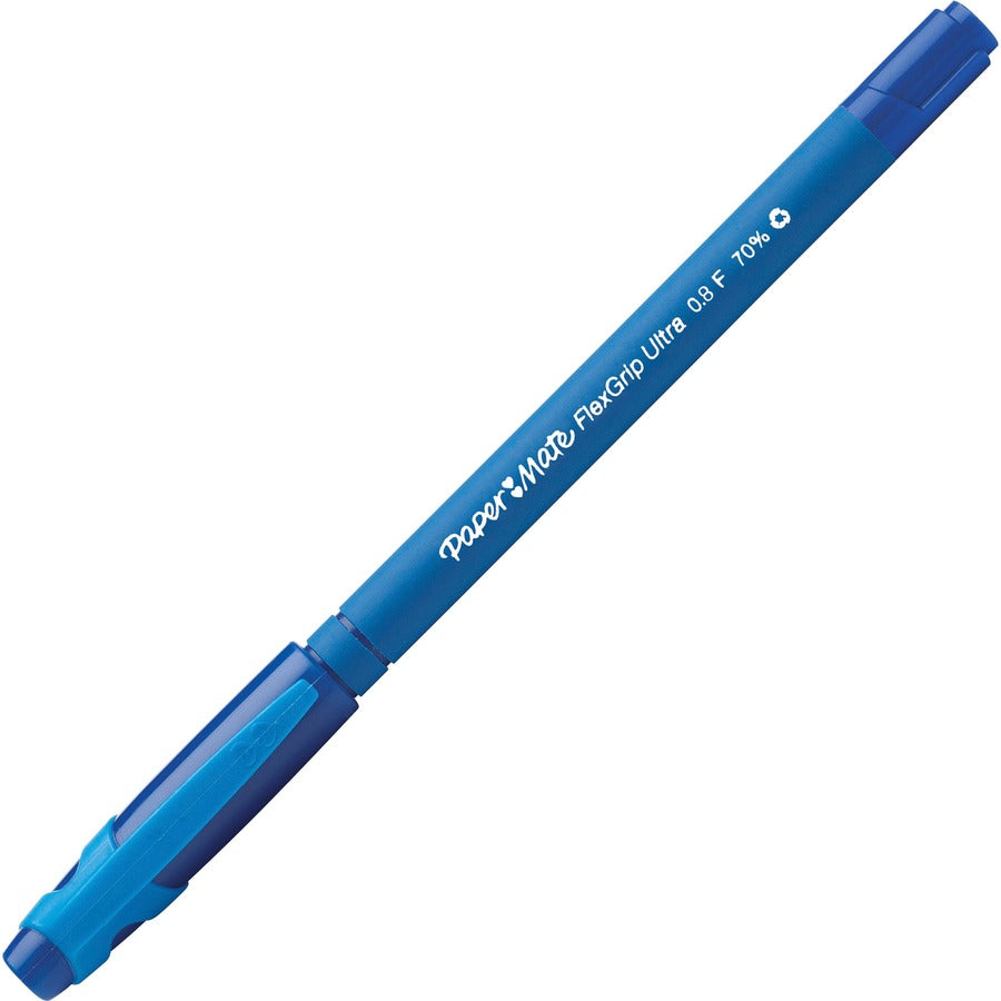 Paper Mate Flexgrip Ultra Pens w/ Cap - Fine Blue 9660131