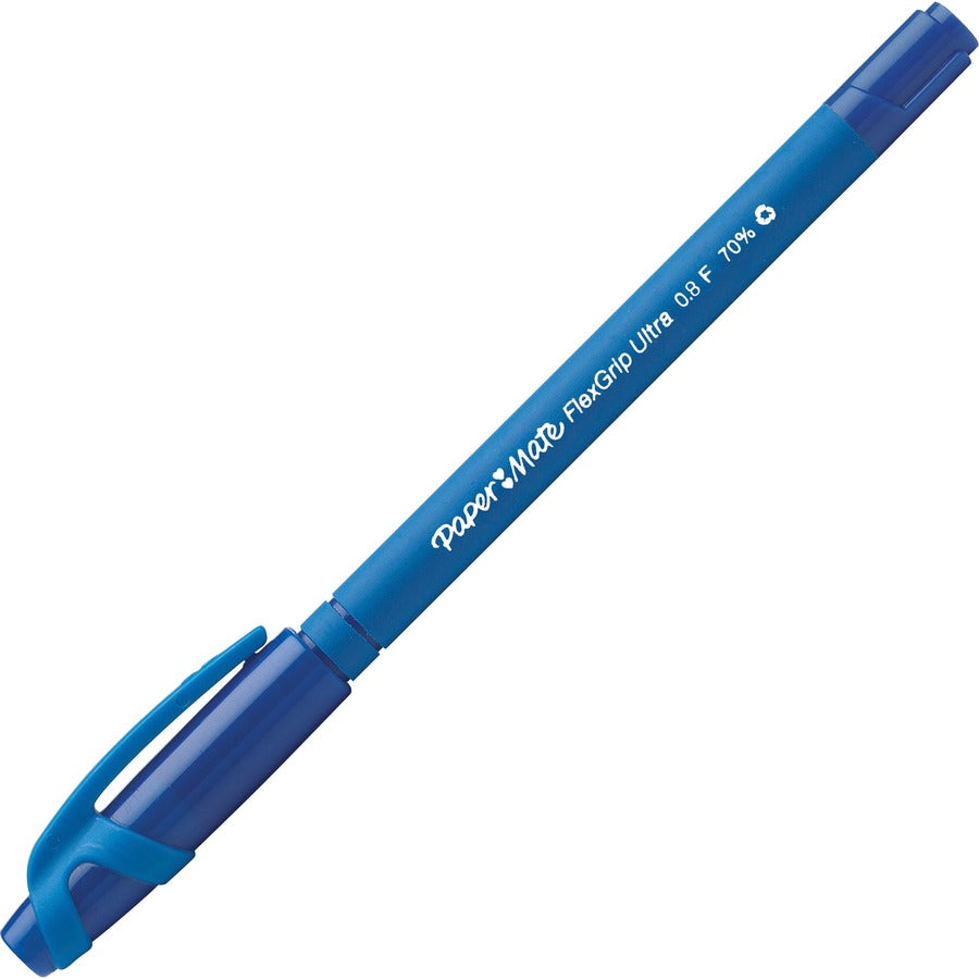 Paper Mate Flexgrip Ultra Pens w/ Cap - Fine Blue 9660131