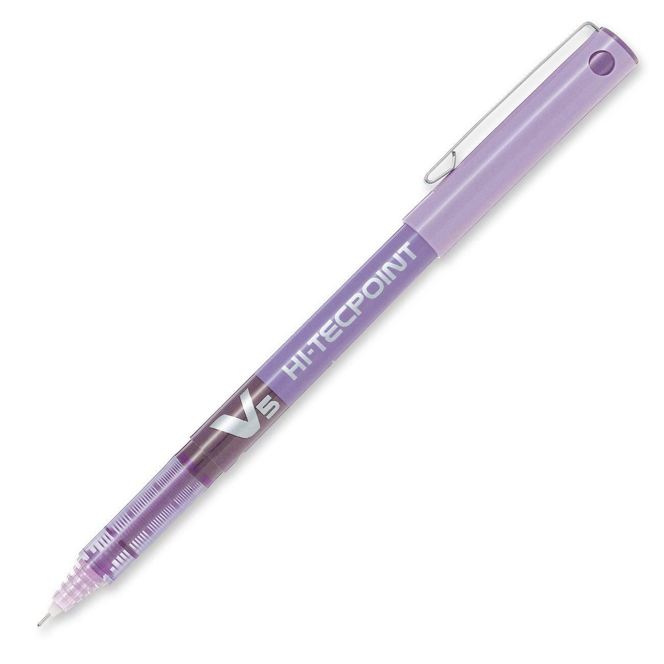 Pilot V5 Hi-Techpoint rollerball pen 0.5mm Purple