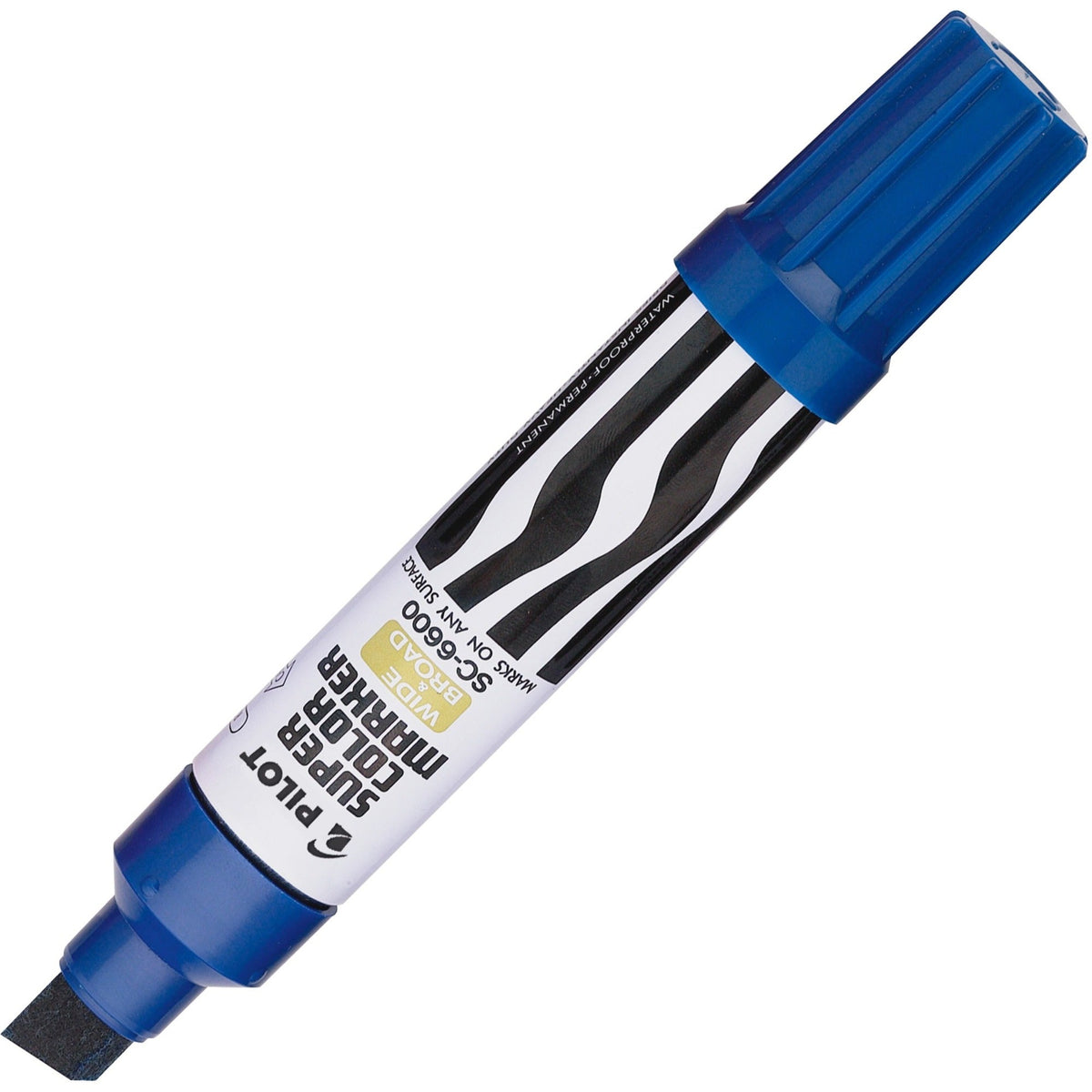 Pilot Jumbo Refillable Permanent Marker - 10 mm Chisel, Blue
