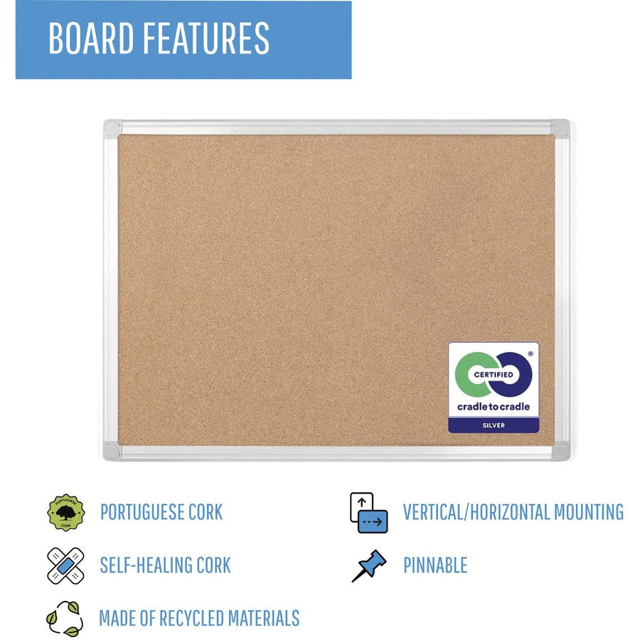 MasterVision Earth Series Recycled Cork Boards - BVCCA271790
