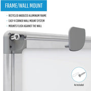 MasterVision Earth Silver Easy-Clean Dry-erase Board - BVCMA2700790