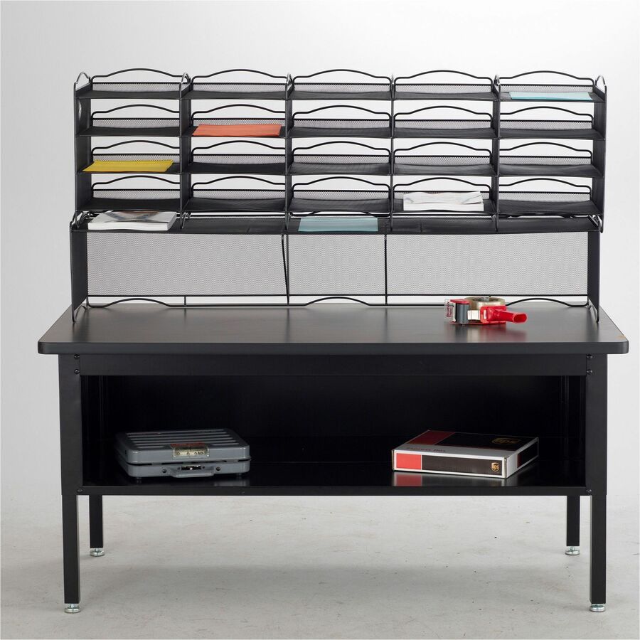 Safco 12-Compartment Mesh Desktop Organizer