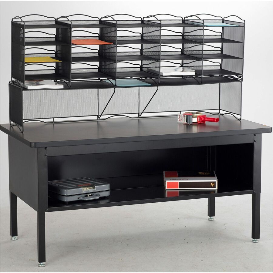 Safco 12-Compartment Mesh Desktop Organizer