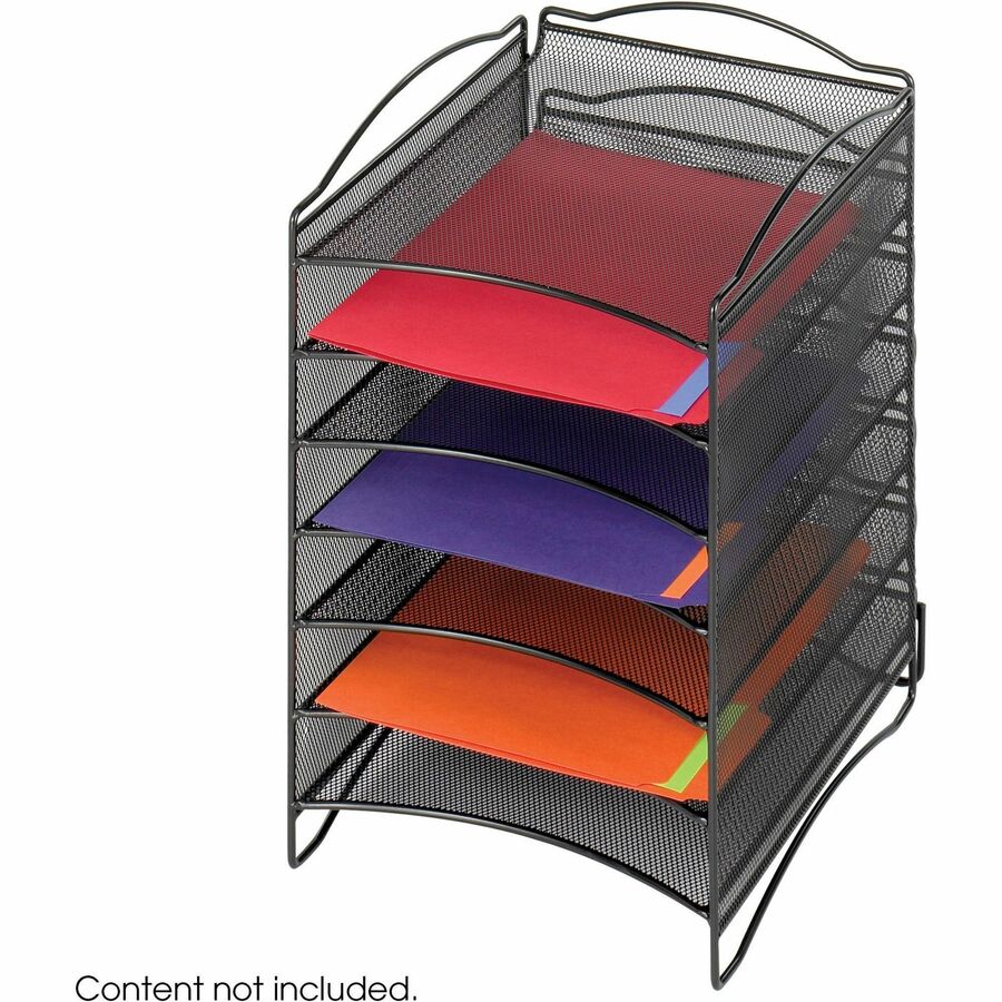 Safco 6-Compartment Mesh Desktop Organizer