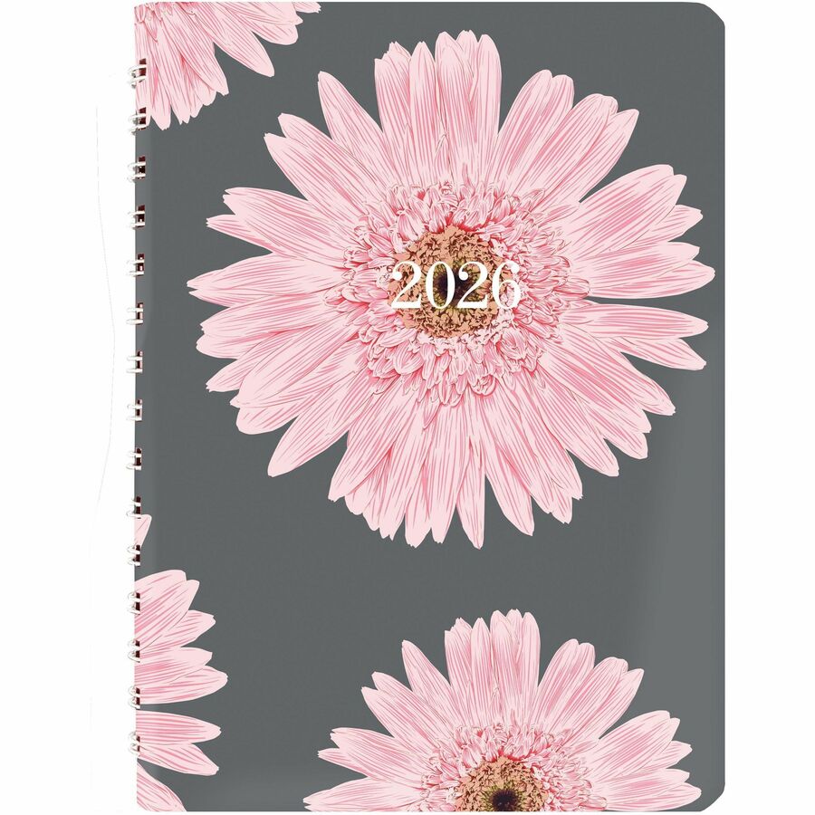 Blueline Pink Ribbon 2026 Daily Planner — 8" x 5", Bilingual