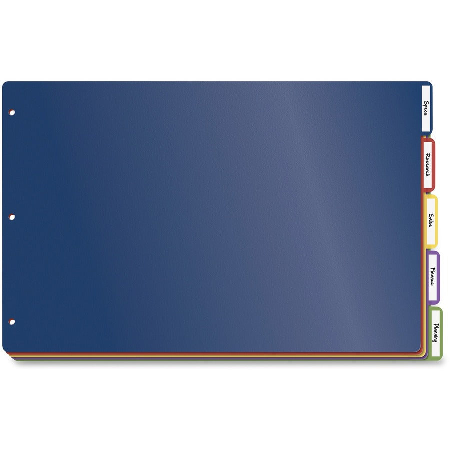 Cardinal Poly Divider with Adhesive Tabs - CRD84251