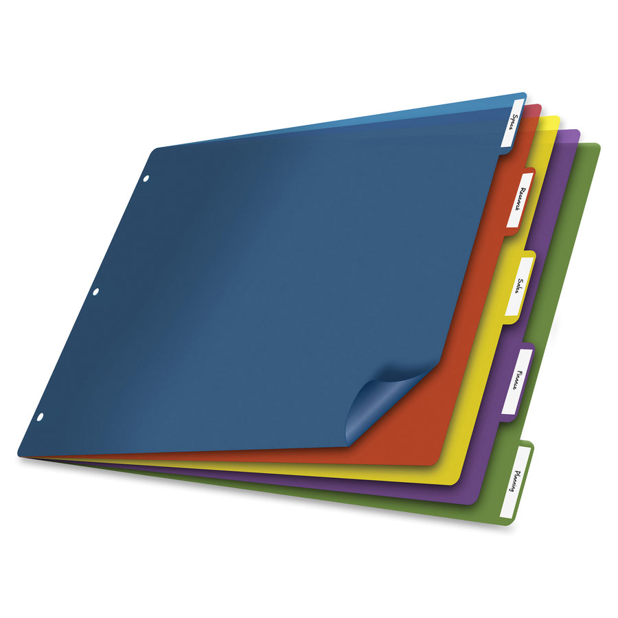 Cardinal Poly Divider with Adhesive Tabs - CRD84251