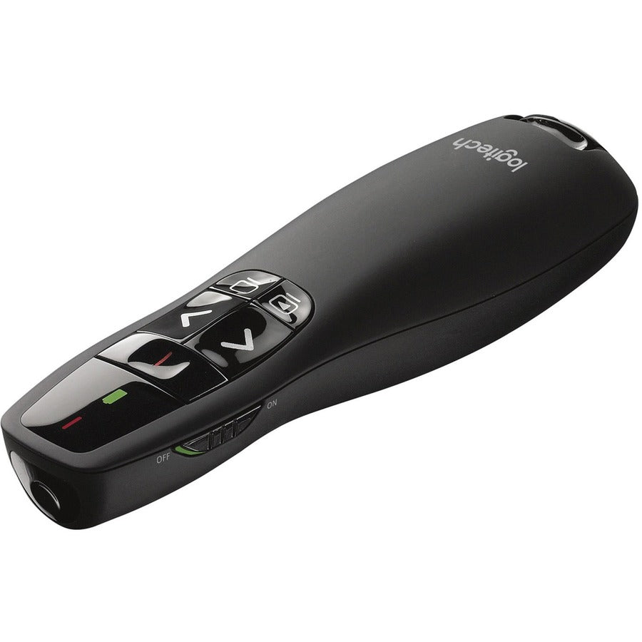 Logitech R400 Wireless Presenter — 2.4 GHz, Red Laser Pointer