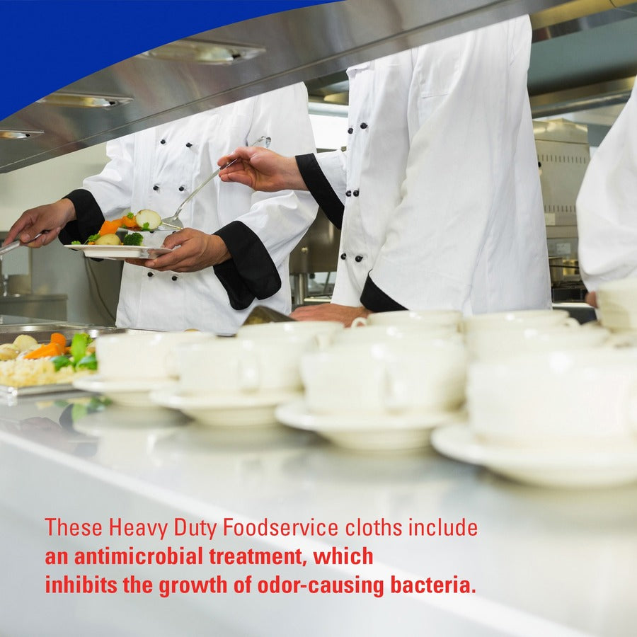 Wypall Critical Clean Ultra Duty Foodservice Cloths with Anti-Microbial Treatment