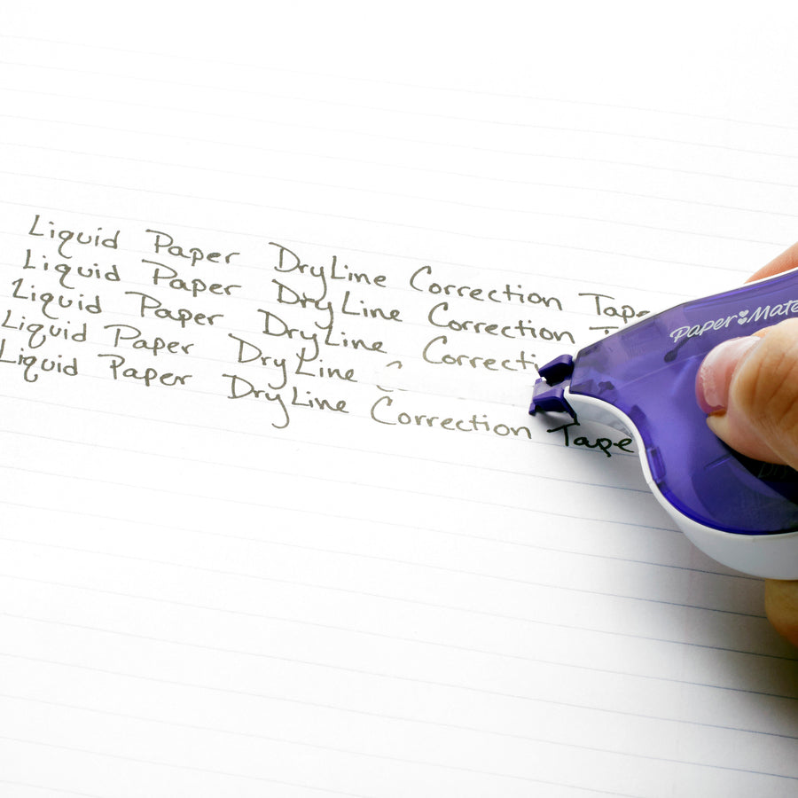 Paper Mate Liquid Paper DryLine Correction Tape - Blue, 2-Pack