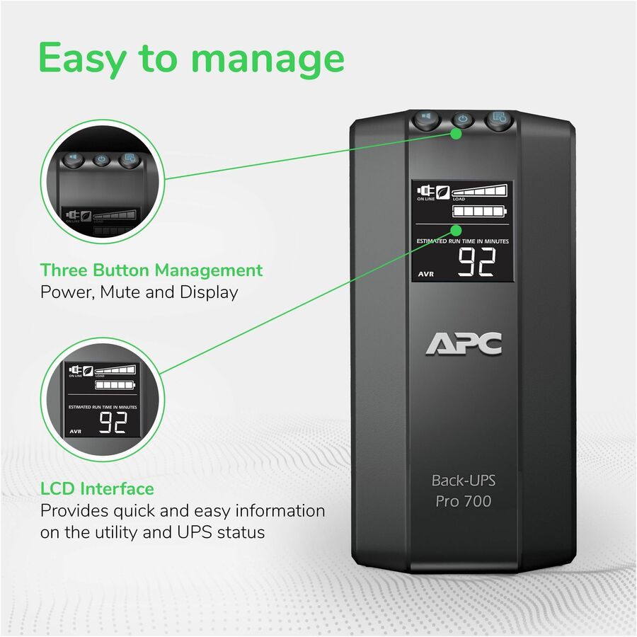 APC Back-UPS RS 700 VA Tower UPS