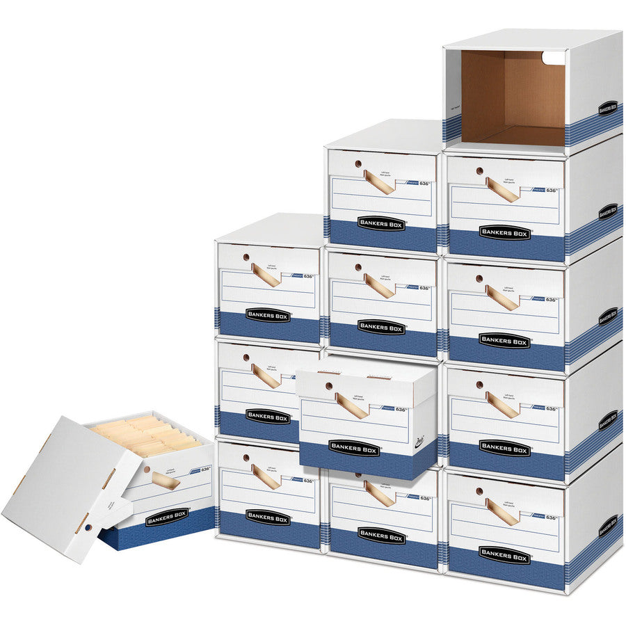 Presto„¢ w/Ergo Handles Storage Boxes - Letter/Legal 4pk