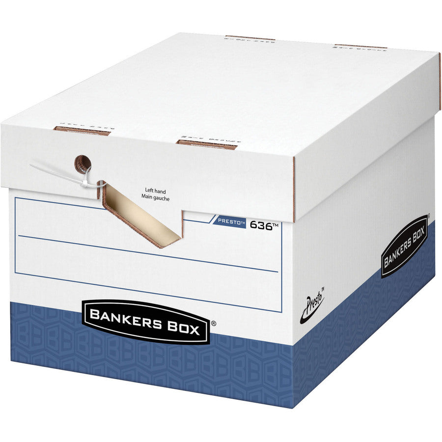 Presto„¢ w/Ergo Handles Storage Boxes - Letter/Legal 4pk