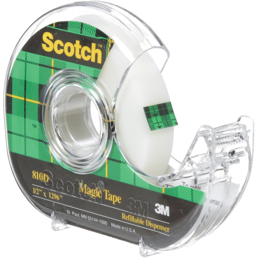 Scotch Magic Invisible Tape Dispenser 1/2" (12.7 mm x 32.9 m)