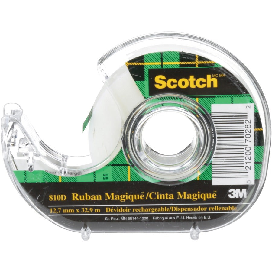 Scotch Magic Invisible Tape Dispenser 1/2" (12.7 mm x 32.9 m)