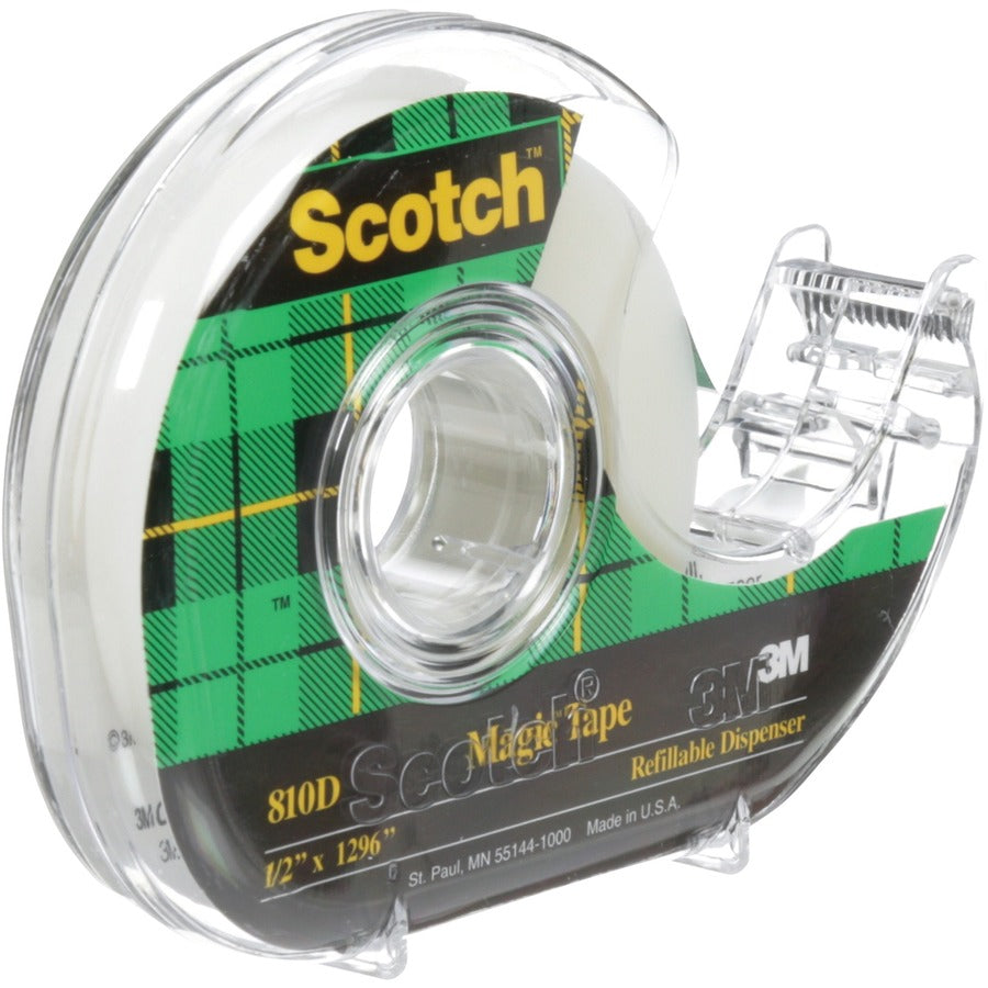 Scotch Magic Invisible Tape Dispenser 1/2" (12.7 mm x 32.9 m)