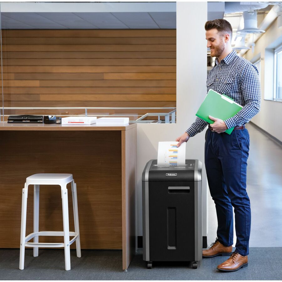 Destructeur de documents Fellowes Powershred® 225Ci anti-bourrage 100 % coupe croisée