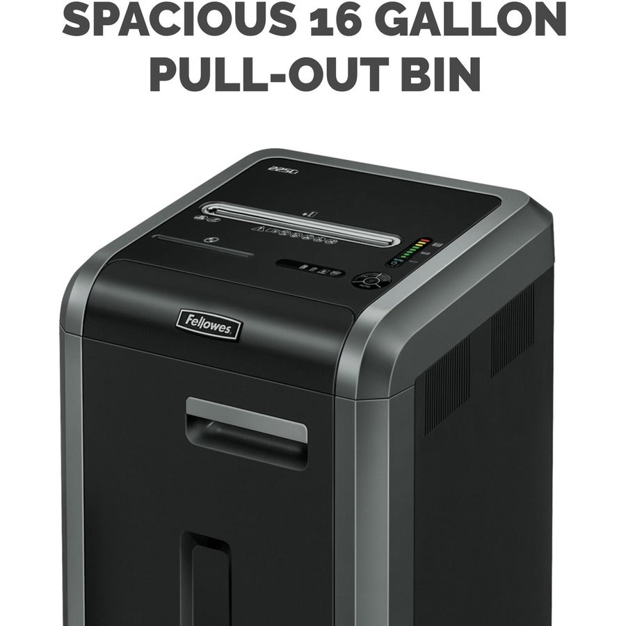 Destructeur de documents Fellowes Powershred® 225Ci anti-bourrage 100 % coupe croisée