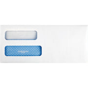 Quality Park No. 10 Double Window Security Tint Business Envelopes with Self-Seal Closure