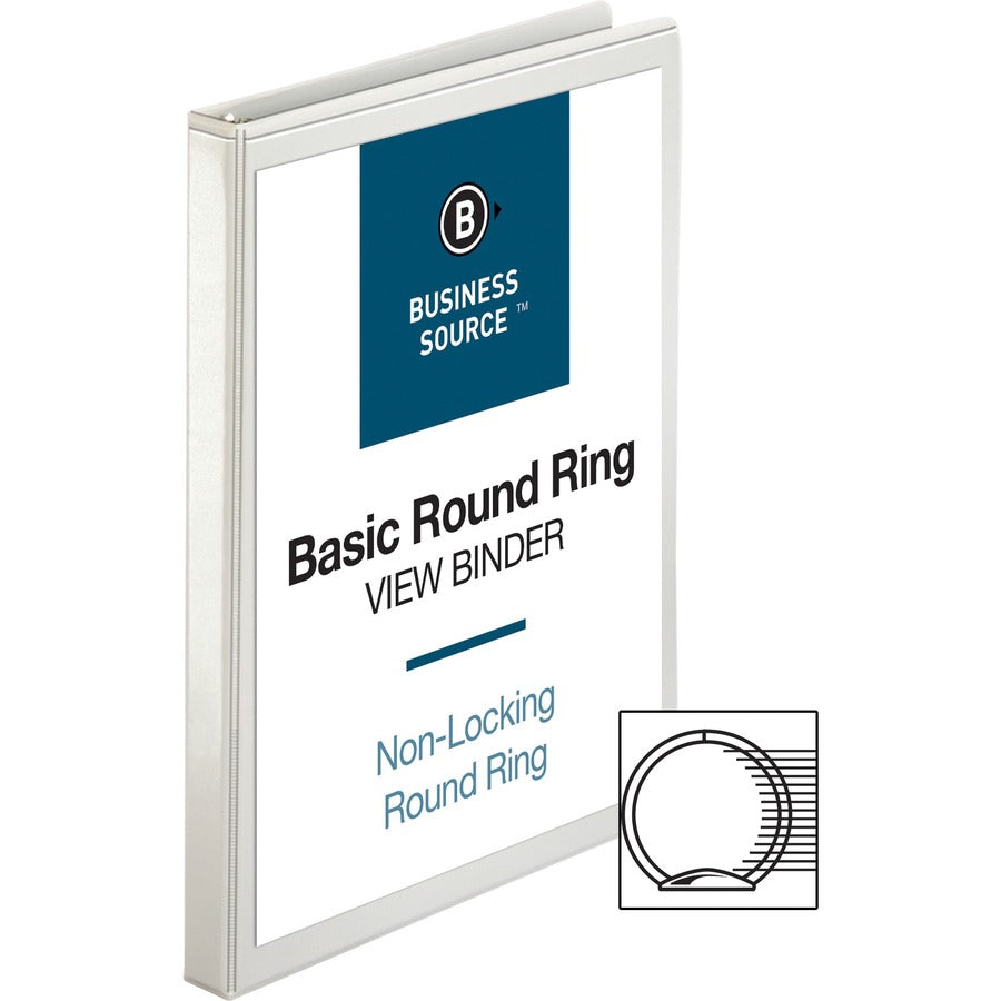Business Source Round-ring View Binder - BSN19752