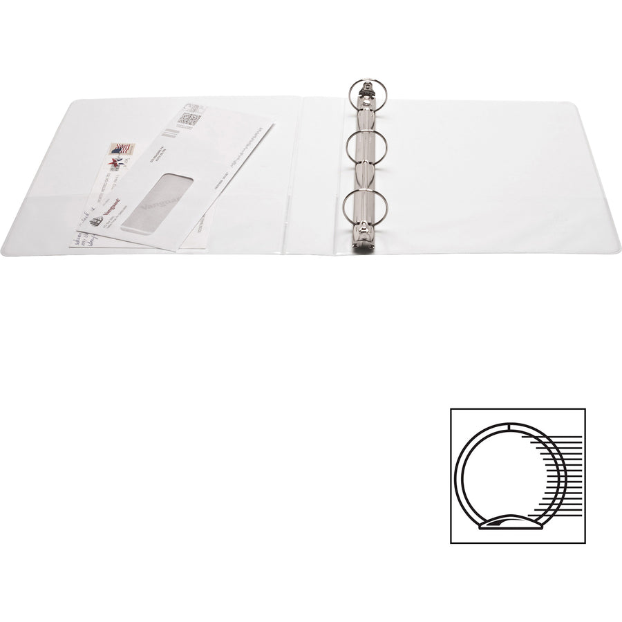 Business Source Round-ring View Binder - BSN19752