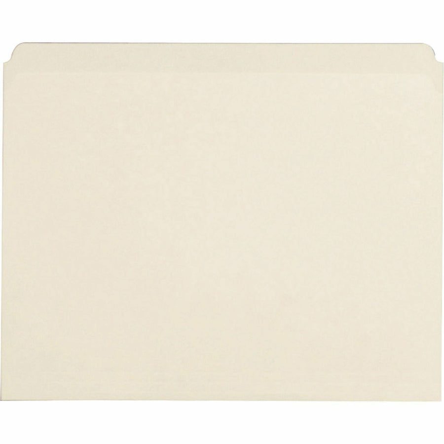 Business Source Straight-Cut Letter File Folders - Manila, 100-Box