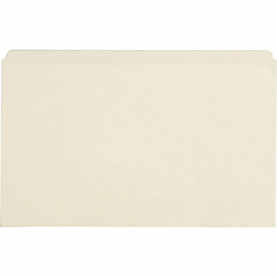 Business Source Straight-Cut Legal File Folders - Manila, 100-Box