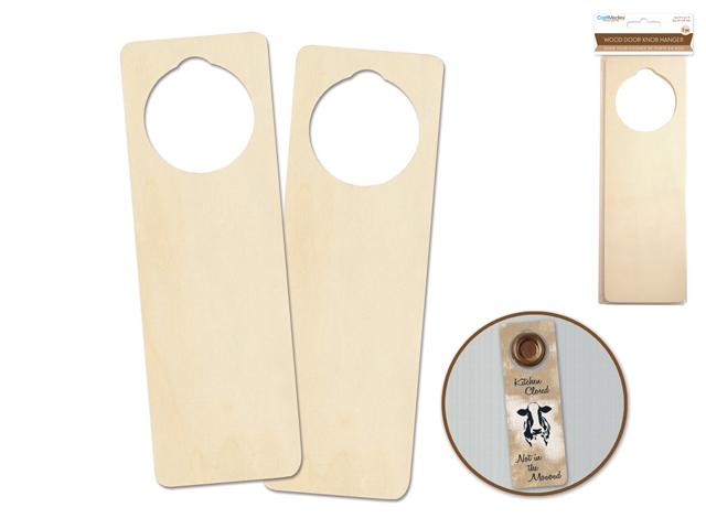 Door Knob Wood Hanger 2pk