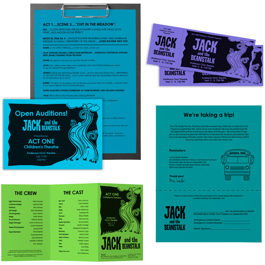 Astrobrights Color Copy Paper - "Cool" , 5 Assorted Colours