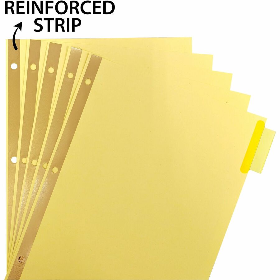 Business Source Reinforced Insertable Tab Indexes — 5-Tab