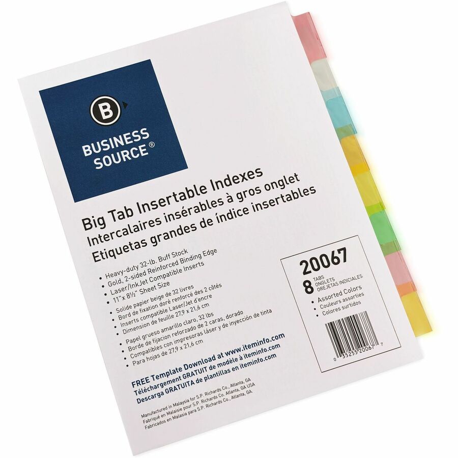 Business Source Intercalaires renforcés à onglets - 8/Jeu