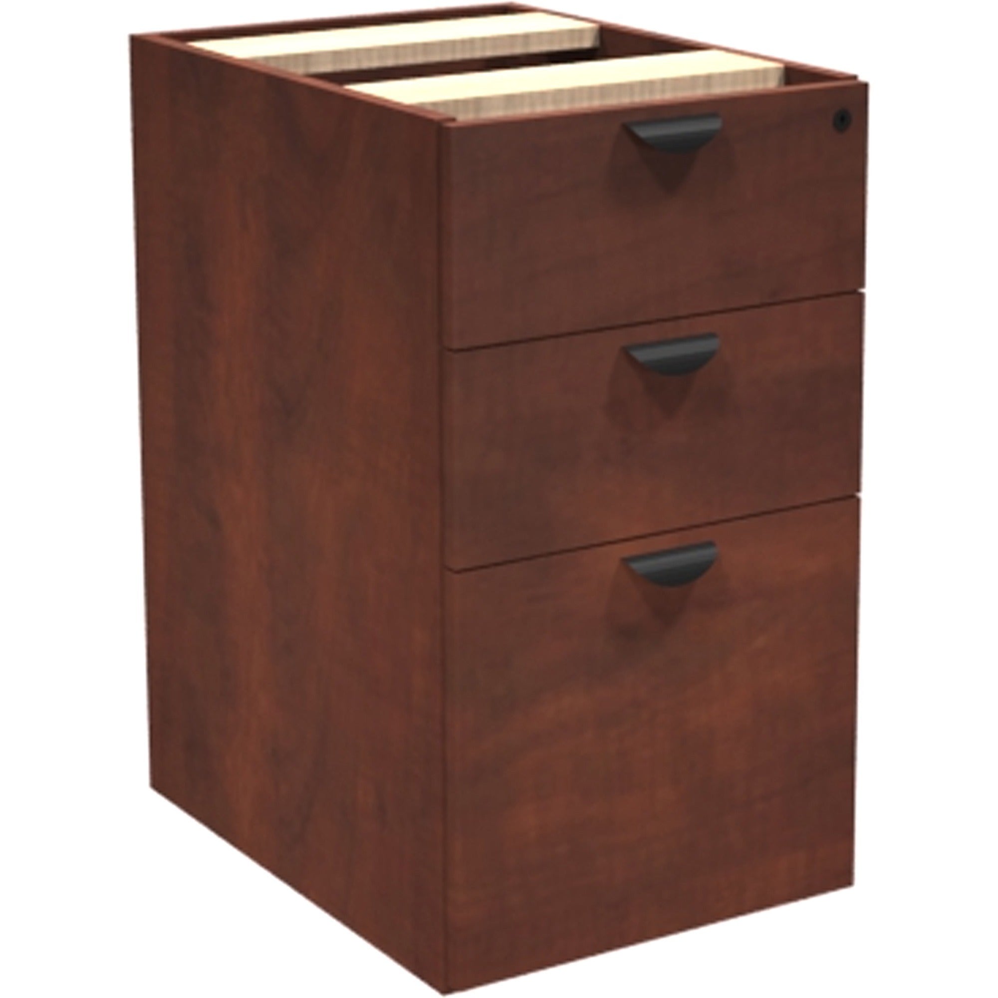 Heartwood INV Mobile Pedestal, Box/Box/File 3-Drawer, Hardrock Maple