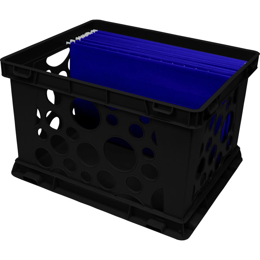 Storex Lightweight Portable File Crate