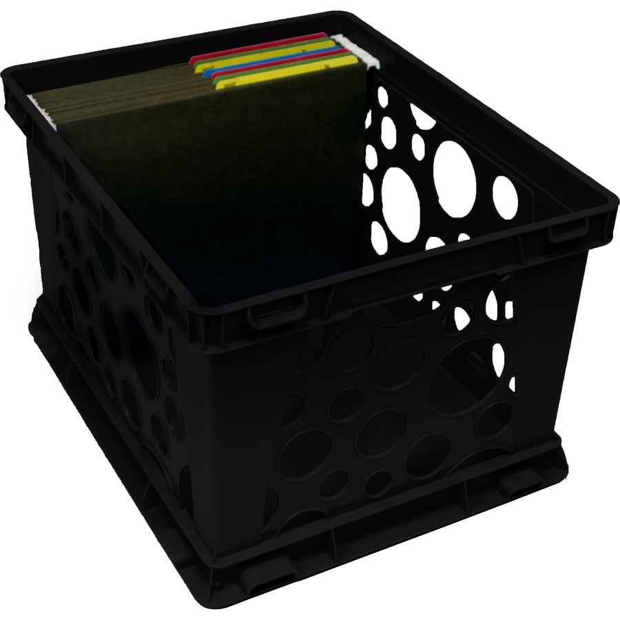 Storex Lightweight Portable File Crate