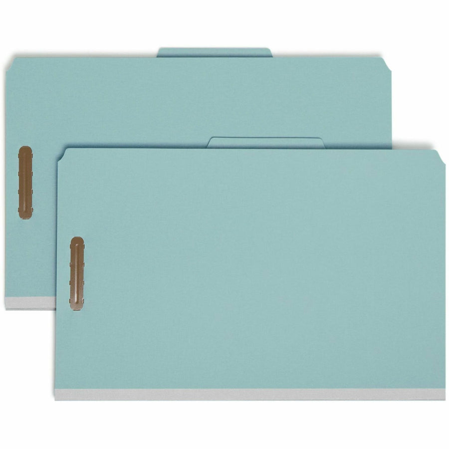 Smead Recycled Classification Folders - Legal, 2 Dividers, Box of 10