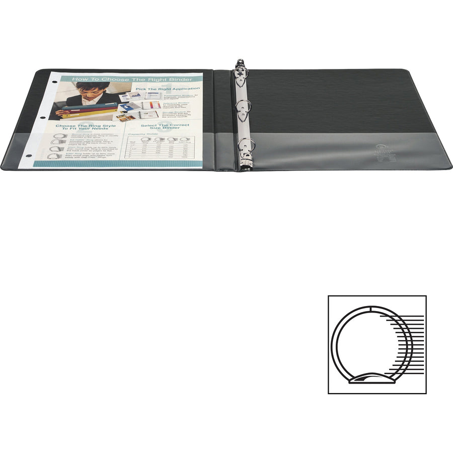 Reliures à anneaux ronds Business Source Basic - BSN28770