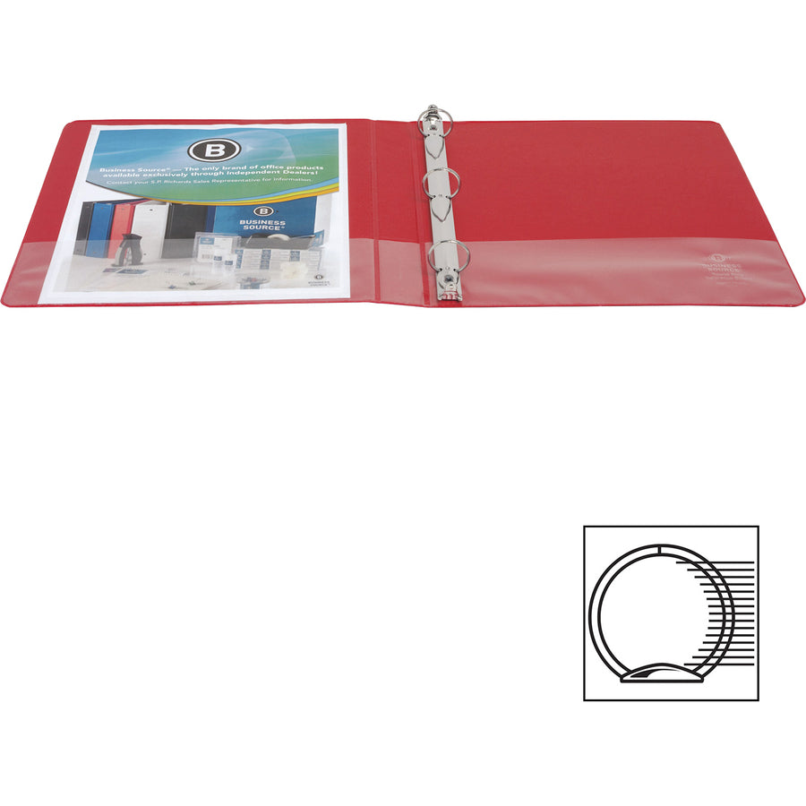 Classeurs à anneaux ronds Business Source Basic - BSN28770