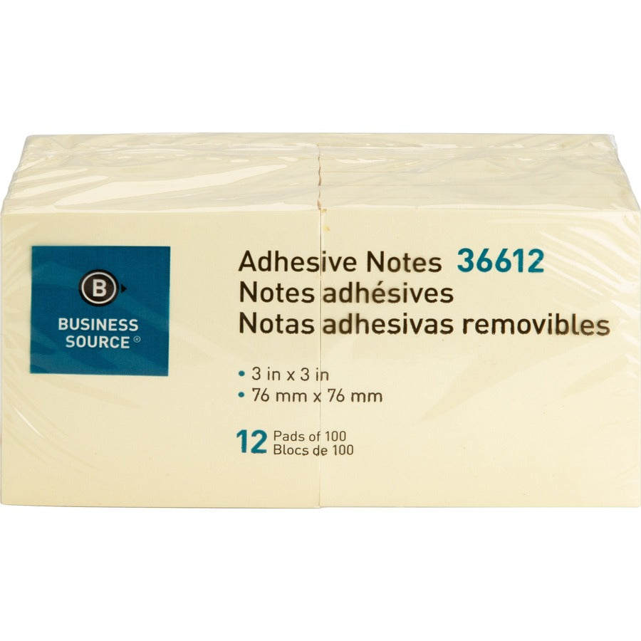Business Source Blocs-notes repositionnables jaunes - BSN36613