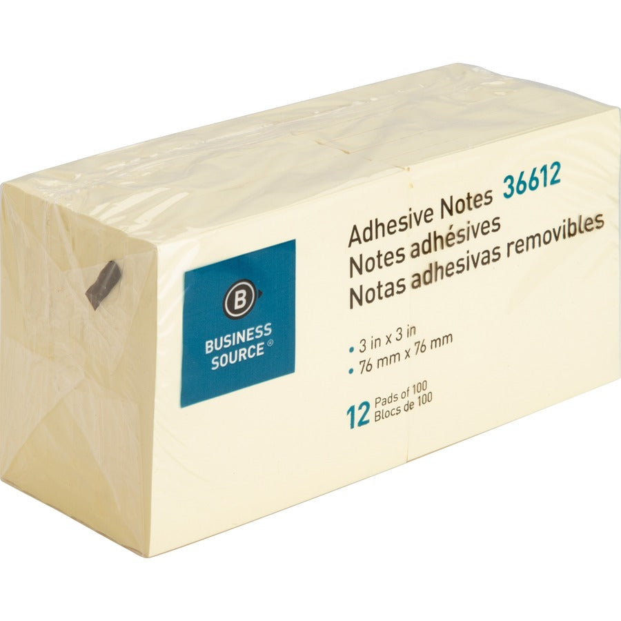 Business Source Blocs-notes repositionnables jaunes - BSN36613