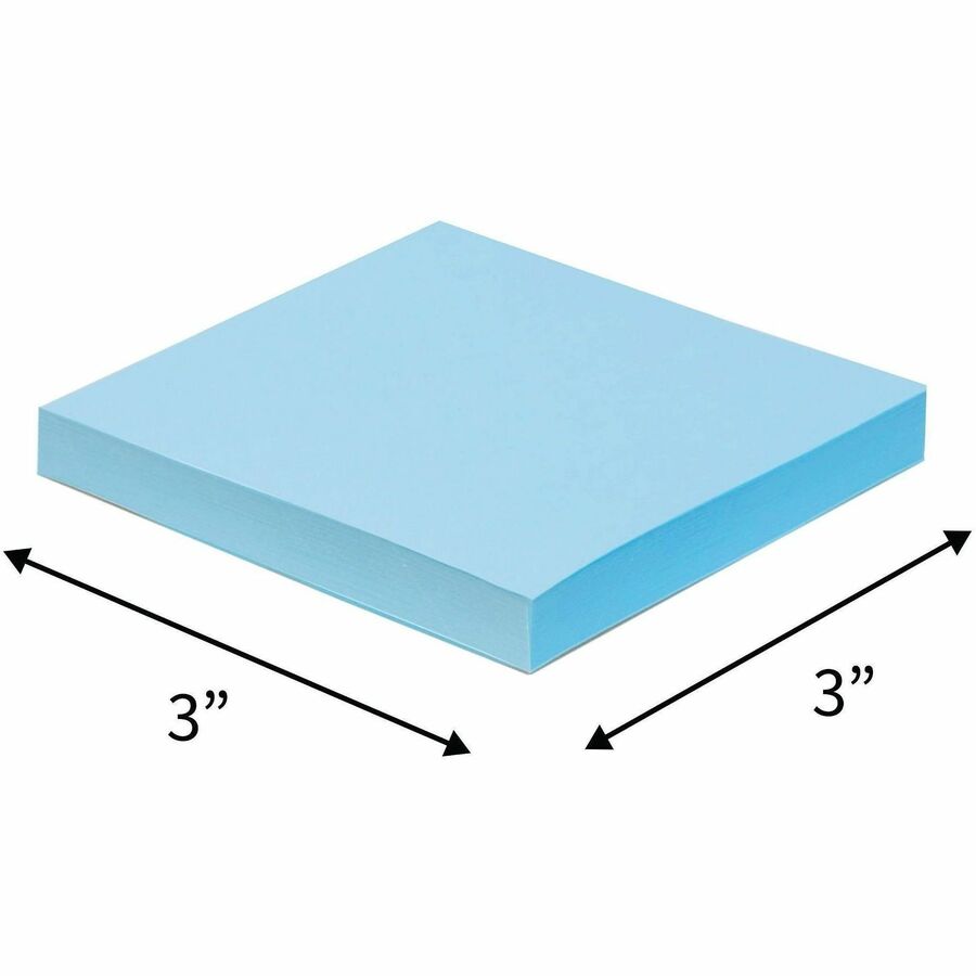 Notes adhésives pastel unies 3" Business Source