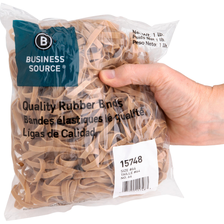 Business Source Quality Rubber Bands — #64, 1-lb Bag