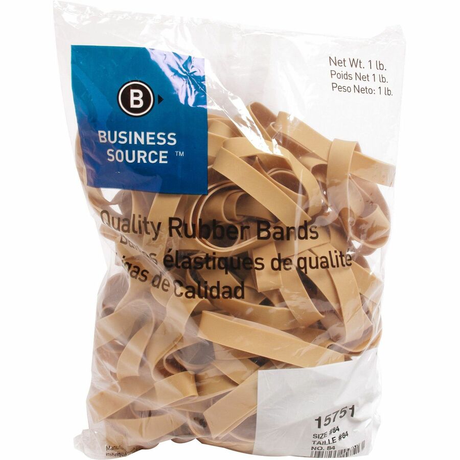 Business Source Quality Rubber Bands — #84, 1-lb Bag