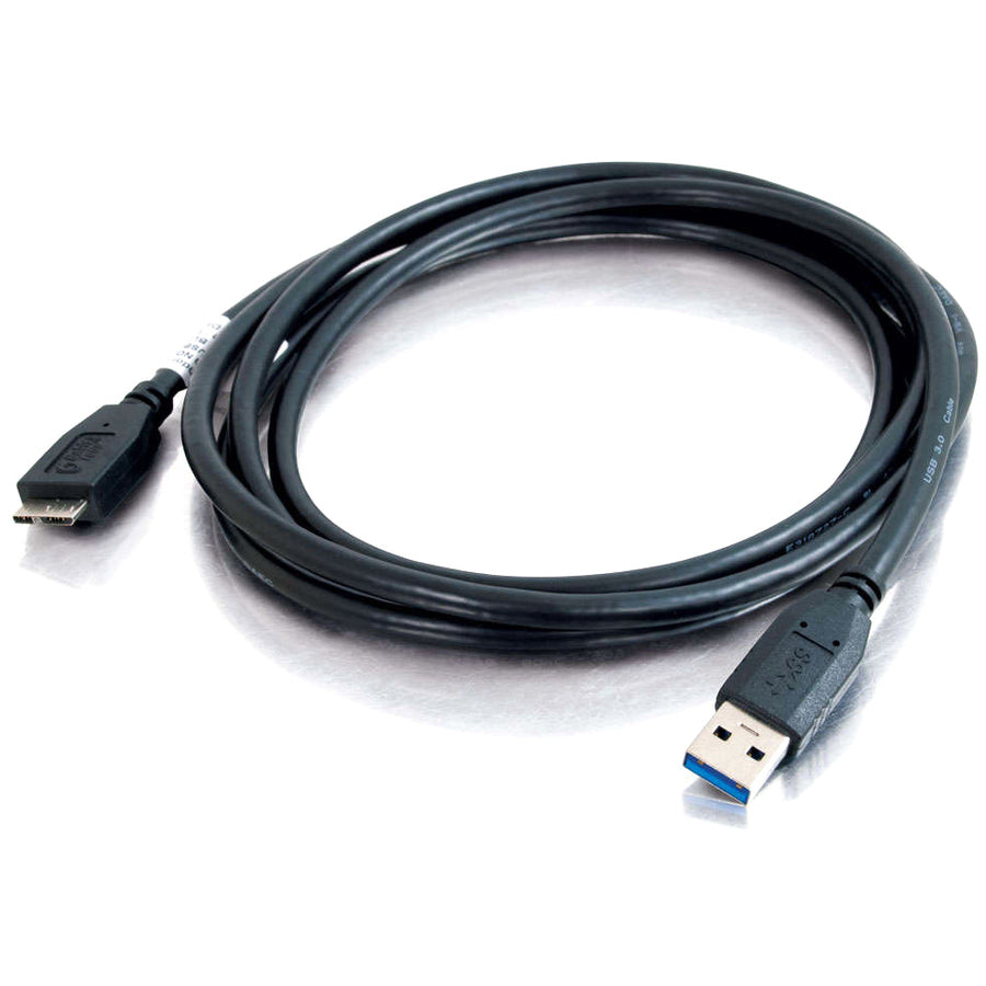 C2G 3.3 USB A to USB Micro B Cable - USB to Micro B Cable - USB 3.0 - Black - M/M